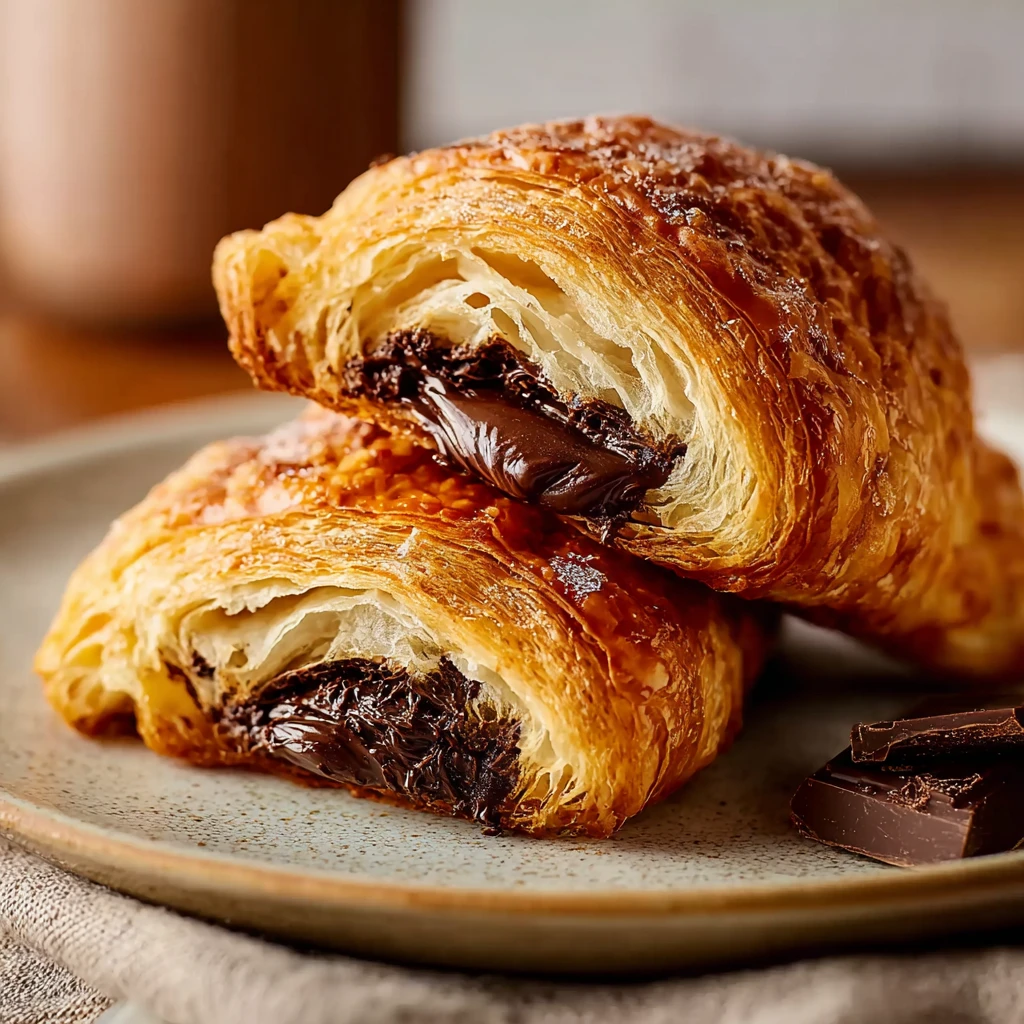Mouthwatering Chocolate Croissants
