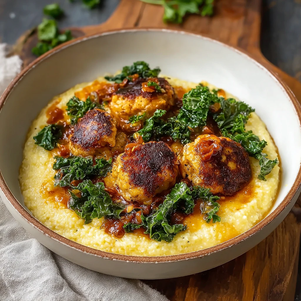 Nashville Hot Cauliflower Kale Grits Comforting Flavor