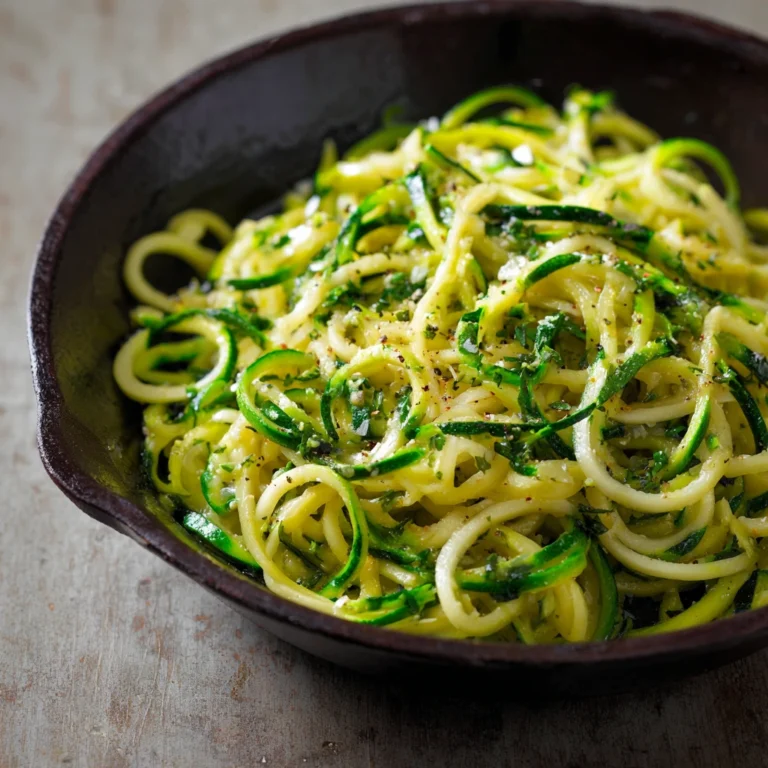 Olive Oil Garlic Zucchini Noodles