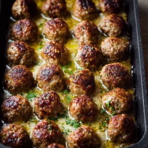 Oven-Baked Beef Meatballs