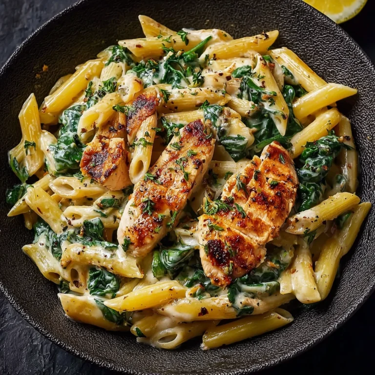 Pasta Chicken Spinach Family Favorite Dinner