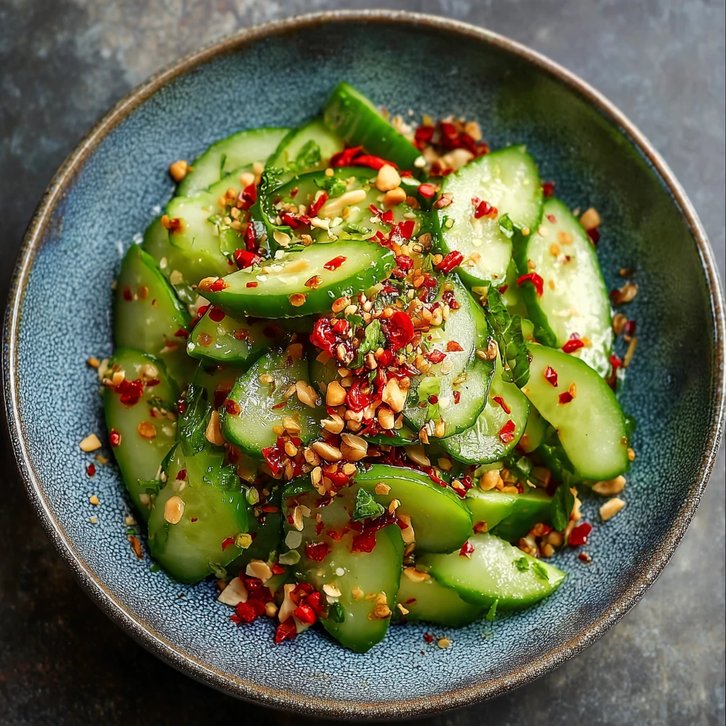 Peanut Chili Oil Cucumber Salad Flavorful Refresh