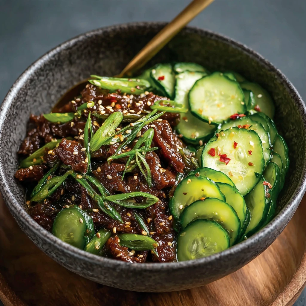 Peking Beef Cucumbers