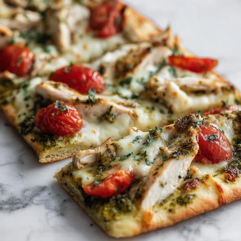 Pesto Chicken Flatbread