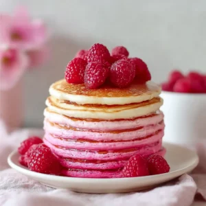 Pink Ombre Pancakes