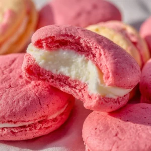 Pink Strawberry Cheesecake Cookies