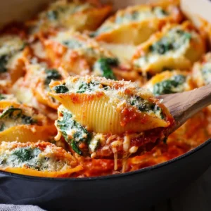 Pumpkin Spinach Ricotta Shells