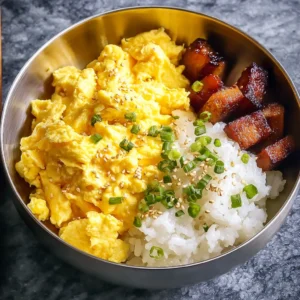 Quick Spam Eggs and Rice Recipe