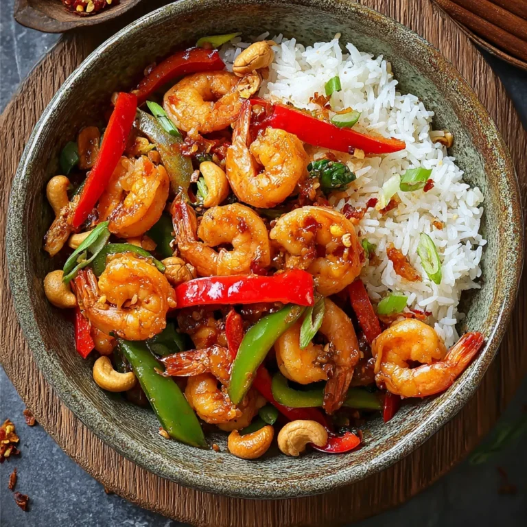 Thai Cashew Prawns Stirfry Flavorful Night