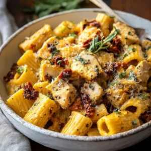 Roasted Butternut Squash and Sun-Dried Tomato Chicken Pasta Bliss