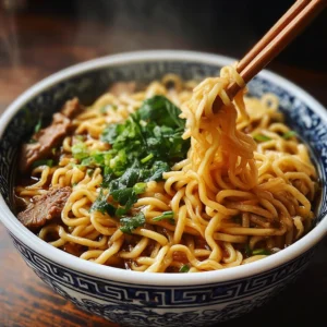 Savory Shanghai Noodles