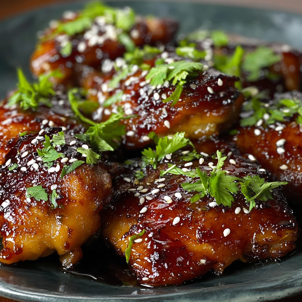 Sticky Asian Chicken Thighs