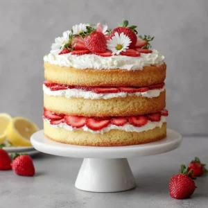 Strawberry Lemonade Cake