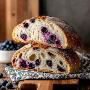 Tasty Blueberry Sourdough Bread No Sugar