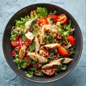 Thai Chicken Salad: A Quick and Zesty Dinner Delight