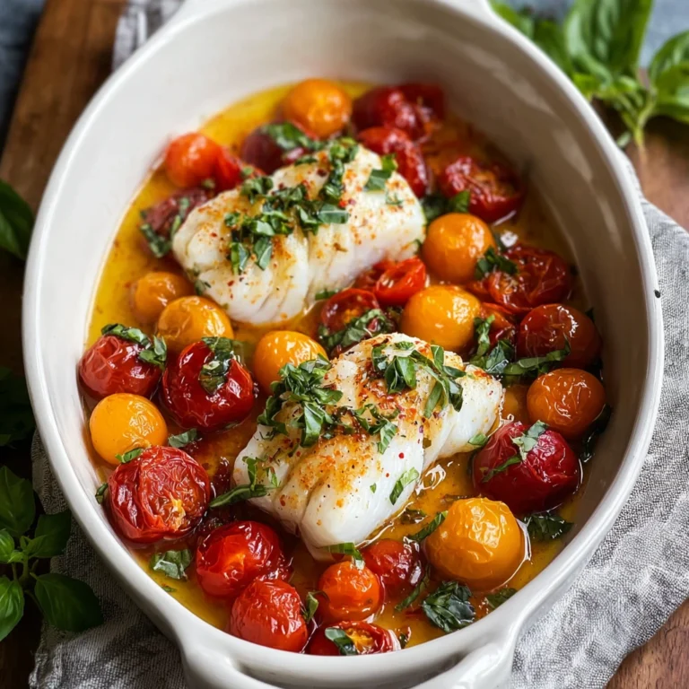 Tomato Poached Cod Basil Fresh Weeknight Bliss