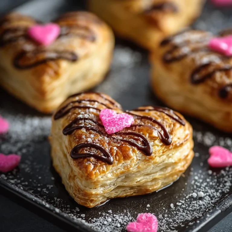 Valentines Day Puff Pastry Hearts Sweet Treats