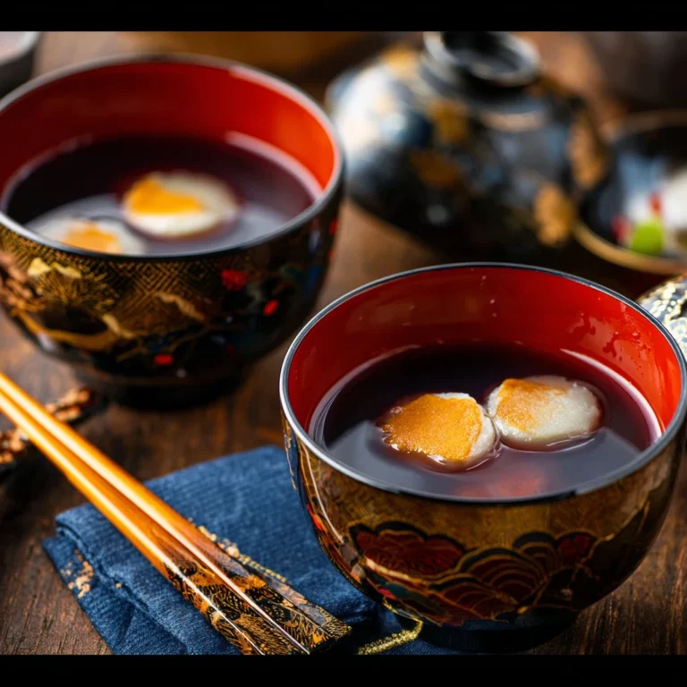 Zenzai Sweet Red Bean Soup Mochi