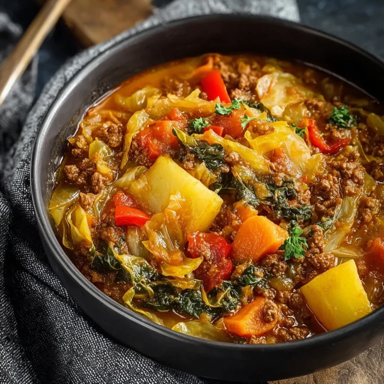 African Cabbage Beef Stew