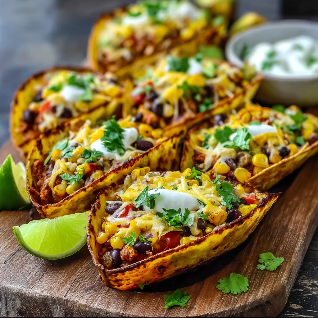 Air Fryer Mexican Tortilla Boats