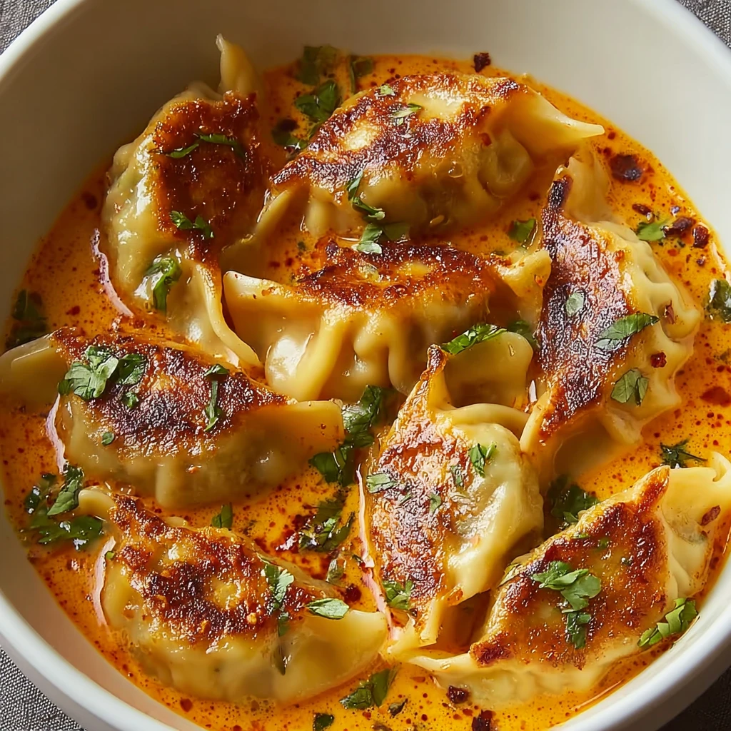 Baked Potstickers Thai Curry