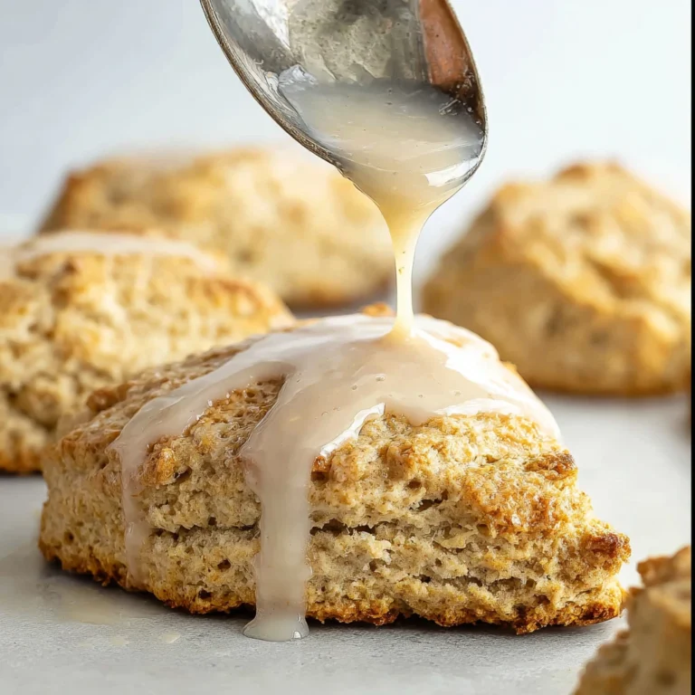 Banana Scones Maple Glaze