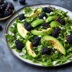 Blackberry, Avocado and Arugula Salad