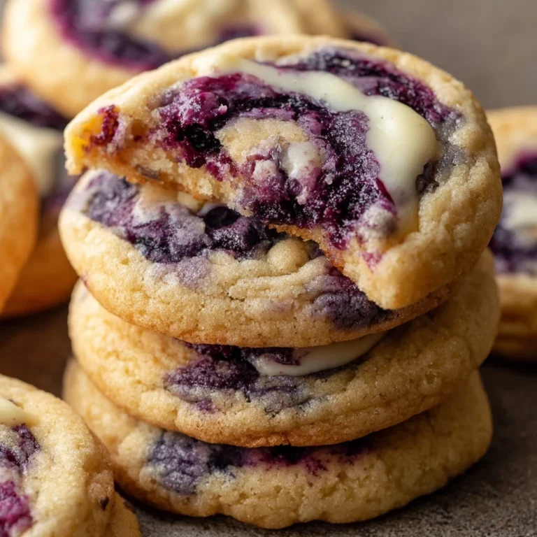 Blueberry Cheesecake Swirl Cookies