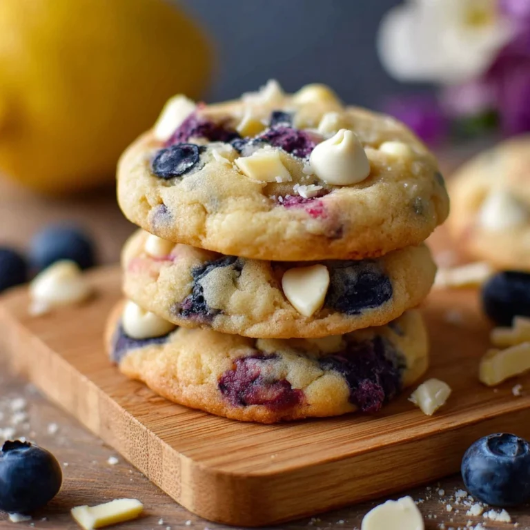 Blueberry Lemon White Chocolate Cookies