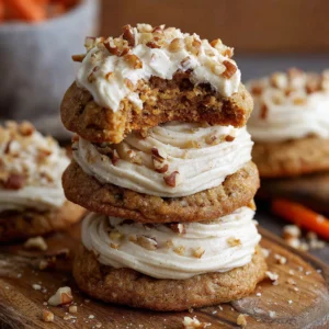 Carrot Cake Cookies (Ermine Frosting)