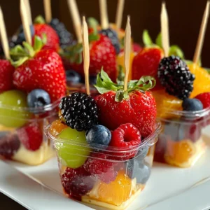 Cheese Fruit Cups