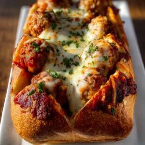 Cheesiest Meatball Sub Bombs