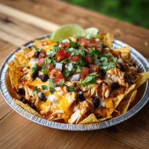 Chicken Black Bean Nachos