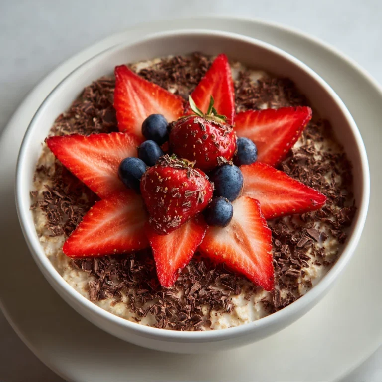 Chocolate Covered Strawberries Overnight Oats