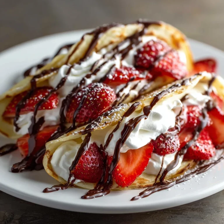 Chocolate Strawberry Pancake Tacos