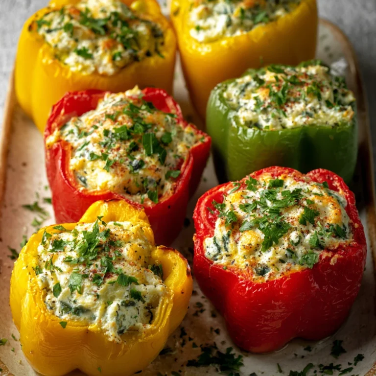 Cottage Cheese Stuffed Peppers