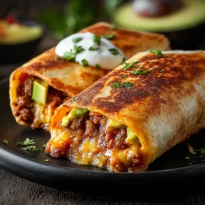 Crispy Baked Chimichangas