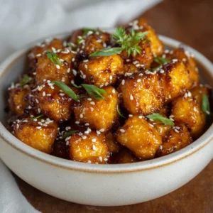 Crispy Maple Tofu