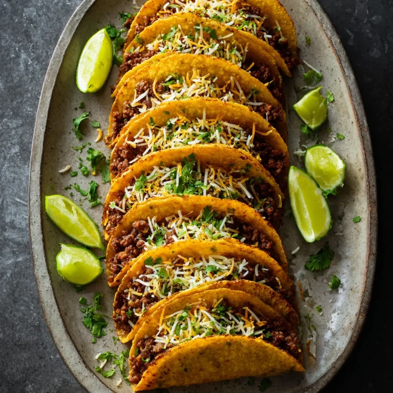 Crispy Sheetpan Beef Tacos