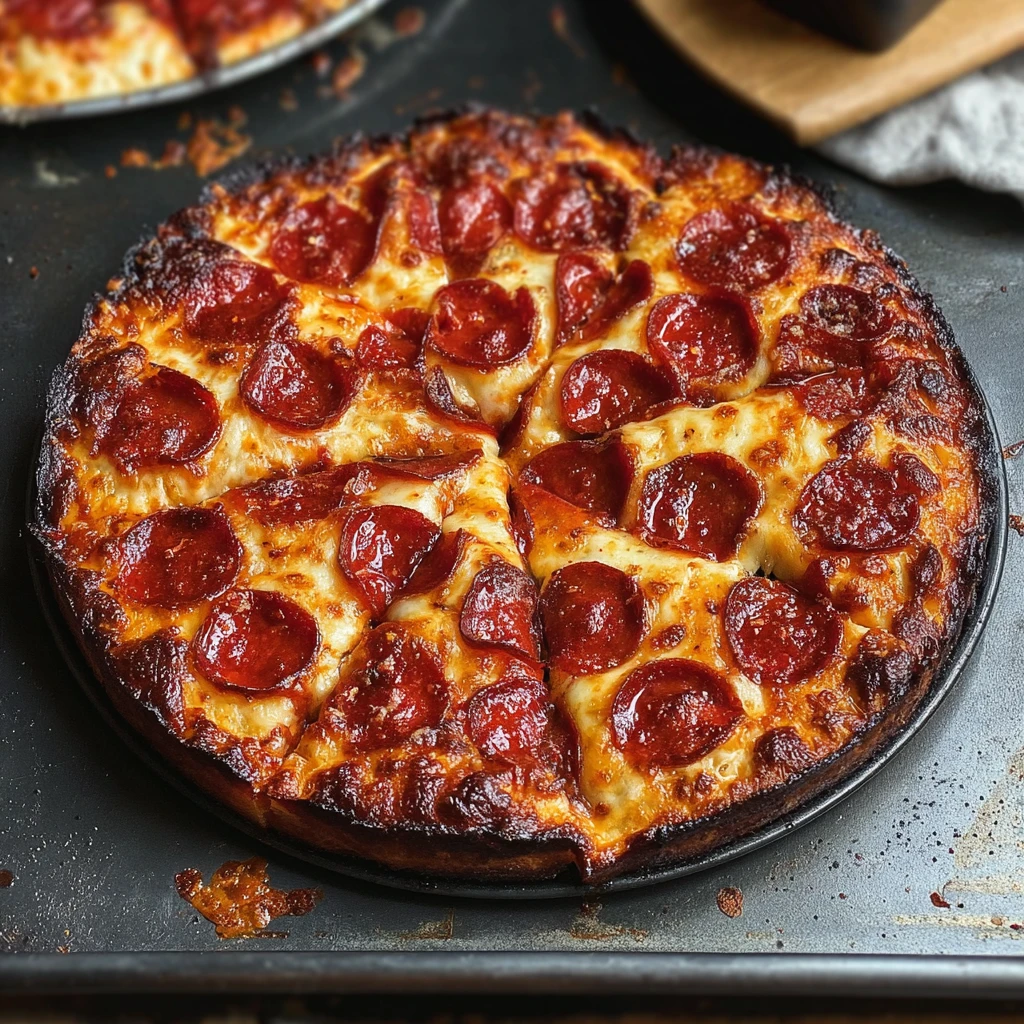 Detroit Style Pepperoni Pizza