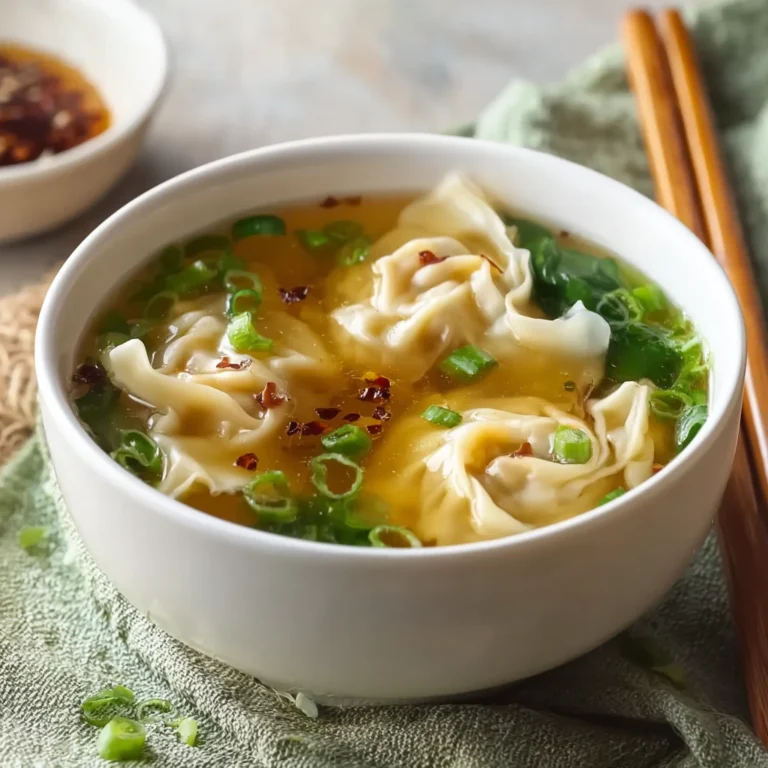 Egg Drop Wonton Soup