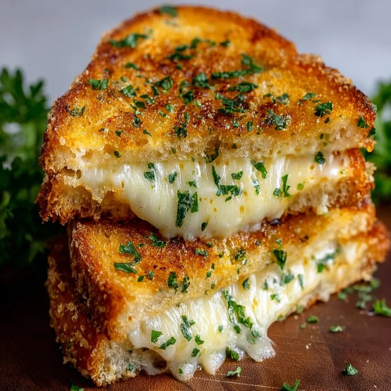 Garlic Bread Grilled Cheese