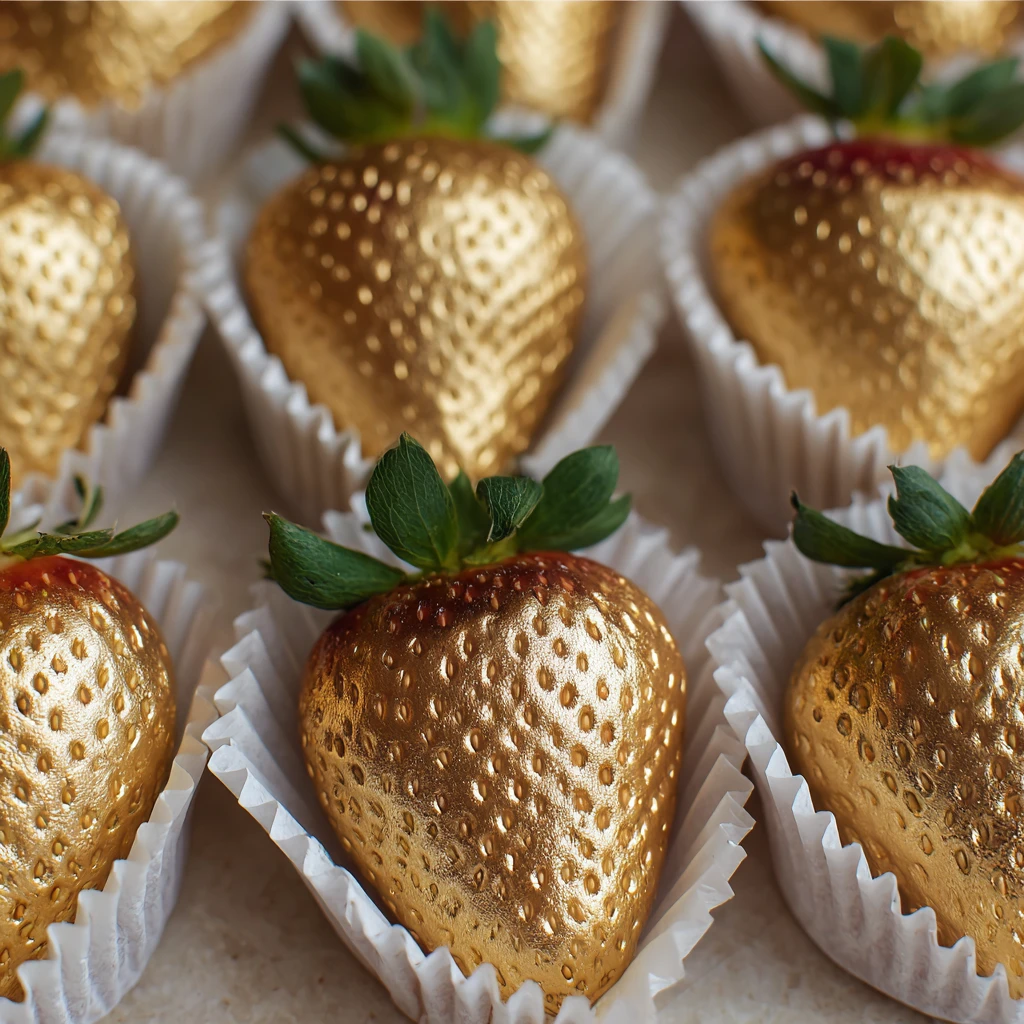Golden Choccovered Strawberries