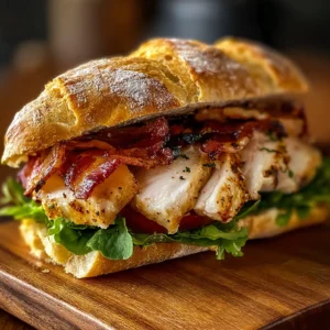 Grilled Chicken Cordon Bleu Sandwich