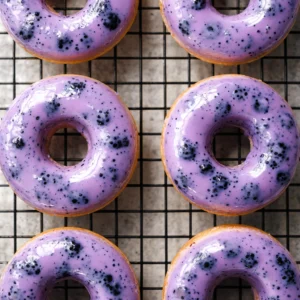 Healthy Blueberry Donuts