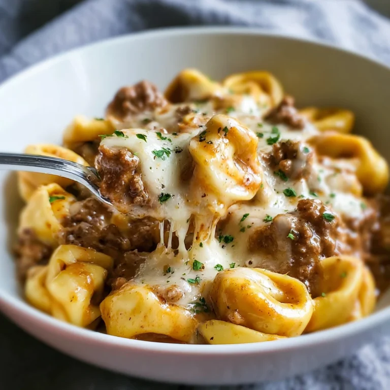 Irresistible Creamy Garlic Beef Tortellini Weeknight Magic
