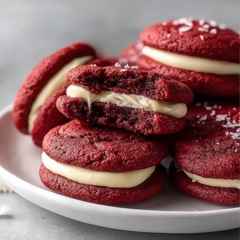 Irresistible Cream Cheese Stuffed Red Velvet Cookies