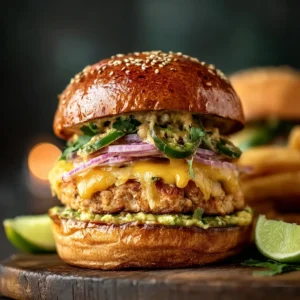 Jalapeño Cheddar Turkey Burgers