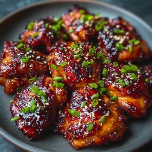 Korean Sticky Chicken Thighs