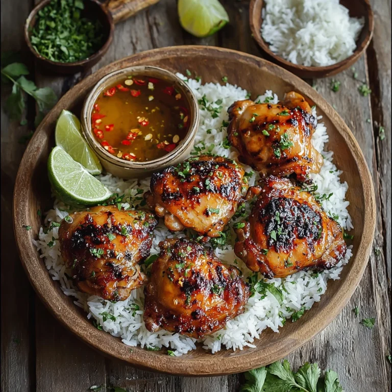Lemongrass Garlic Grilled Chicken Thighs